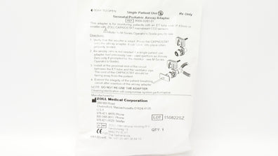 Zoll 8000-0261-01 Neonatal/Pediatric Airway Adapter